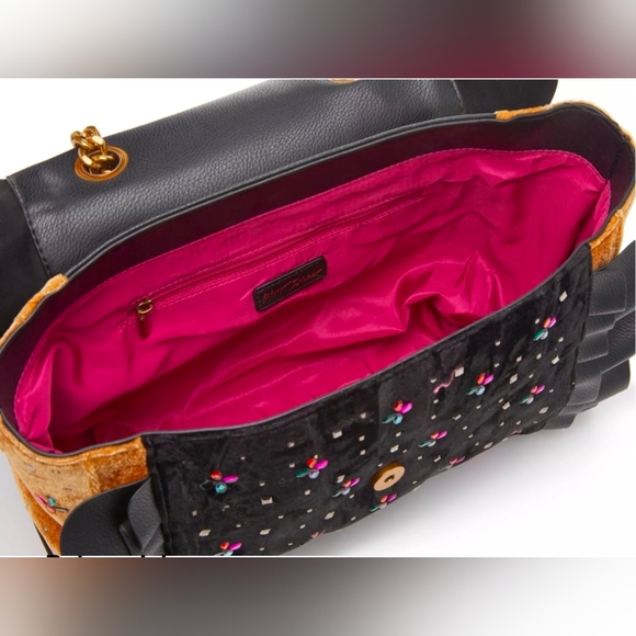 Betsey Johnson Leopard Ruffle Shoulder Bag - Picture 4 of 10